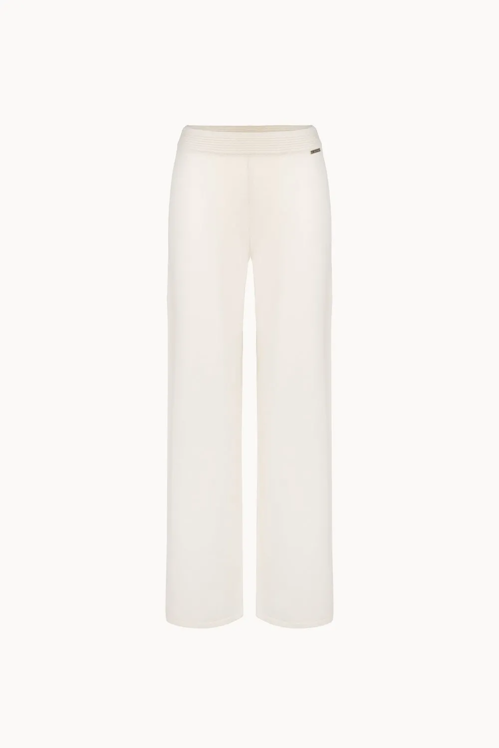 Straight-leg extrafine merino wool trousers