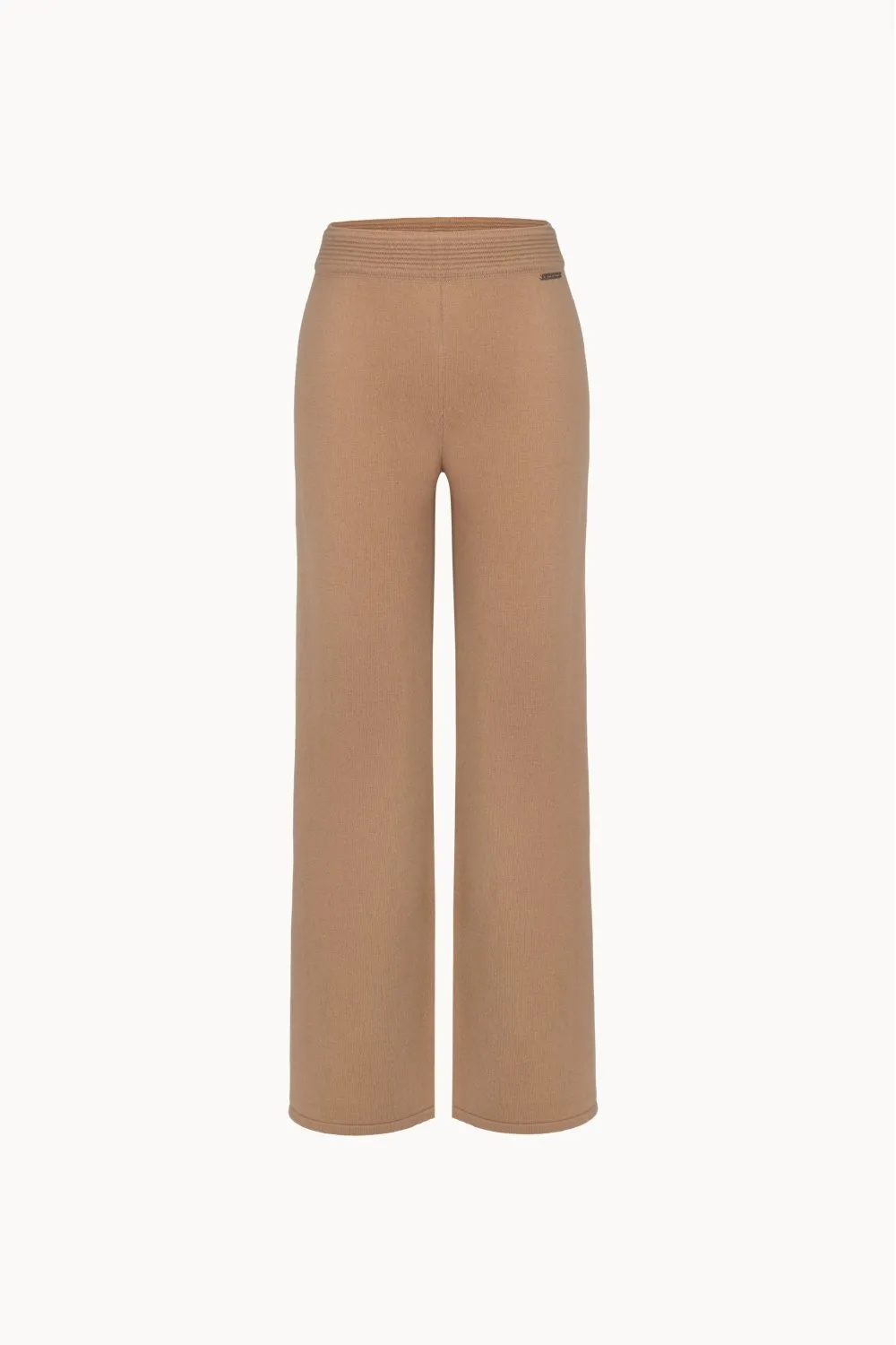 Straight-leg extrafine merino wool trousers