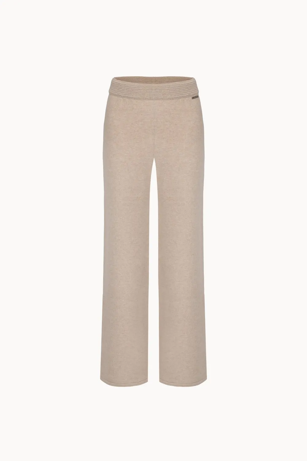 Straight-leg extrafine merino wool trousers