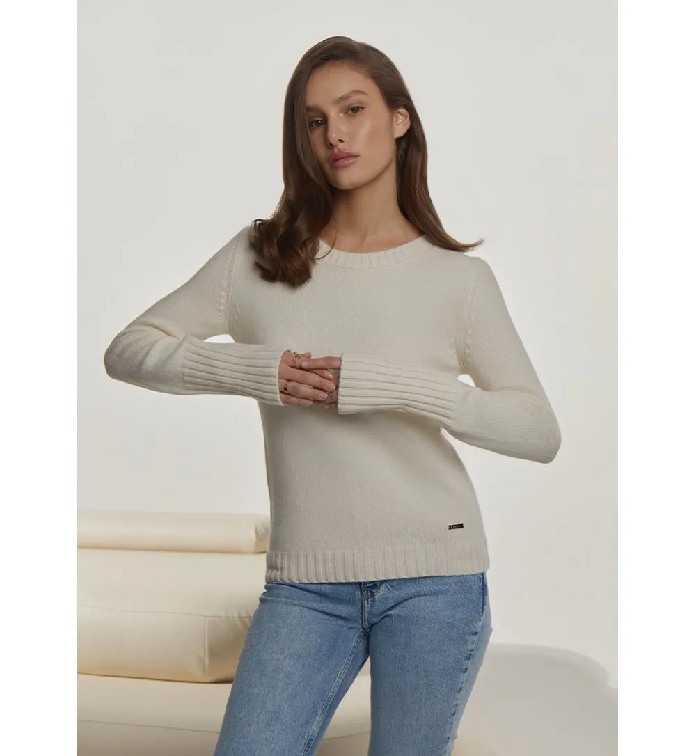 Merino wool and cashmere sweater