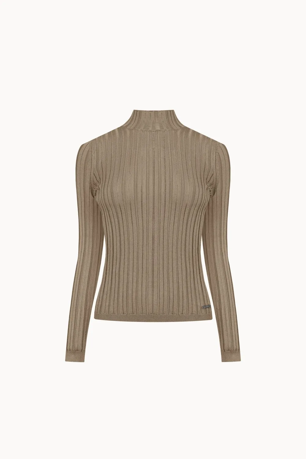 Openwork viscose sweater