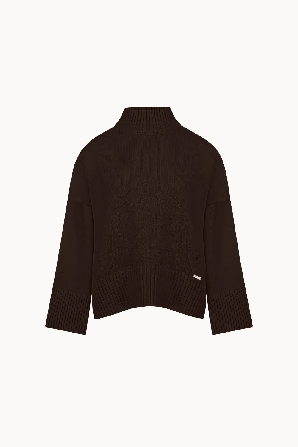 Merino wool and viscose sweater