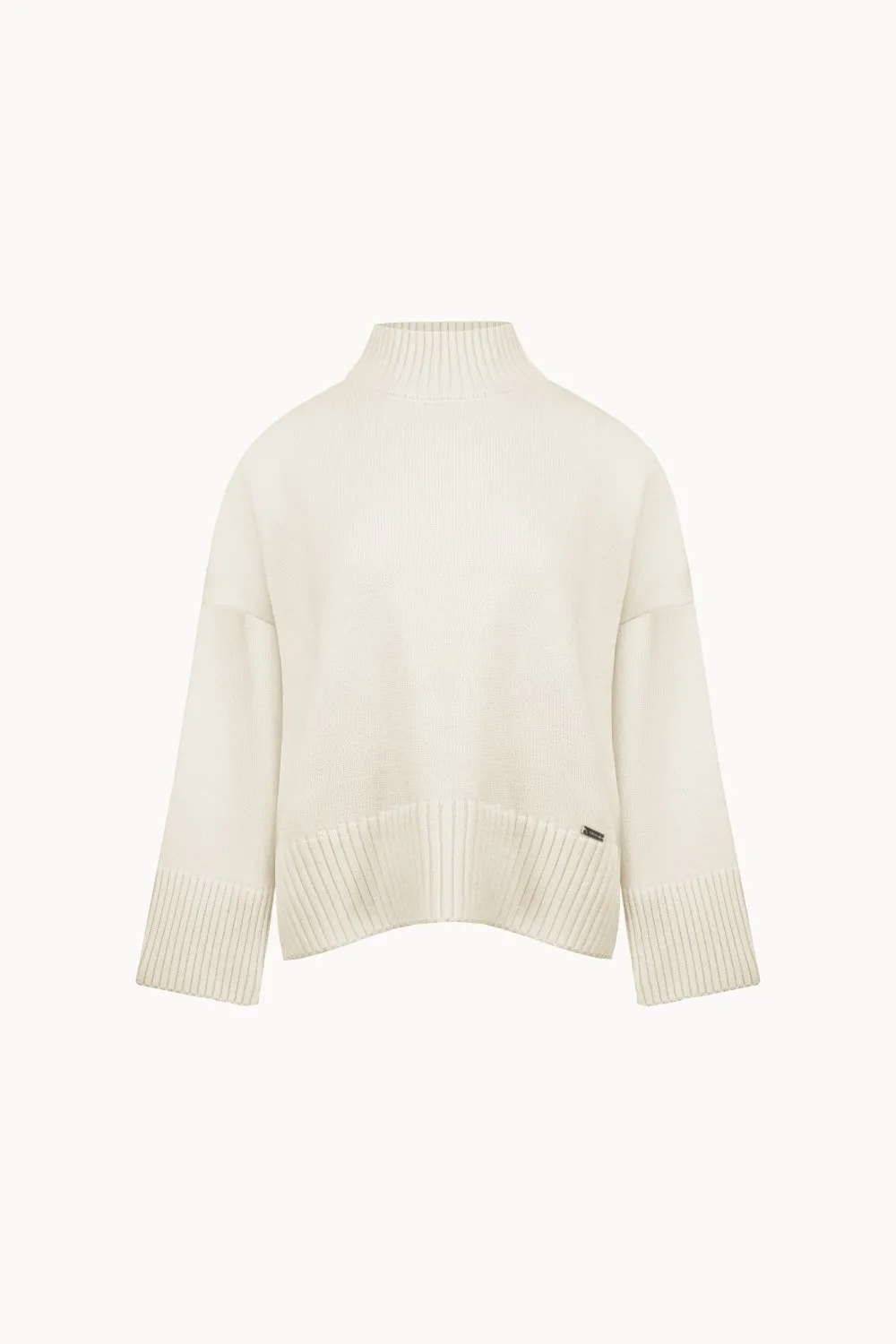 Merino wool and viscose sweater