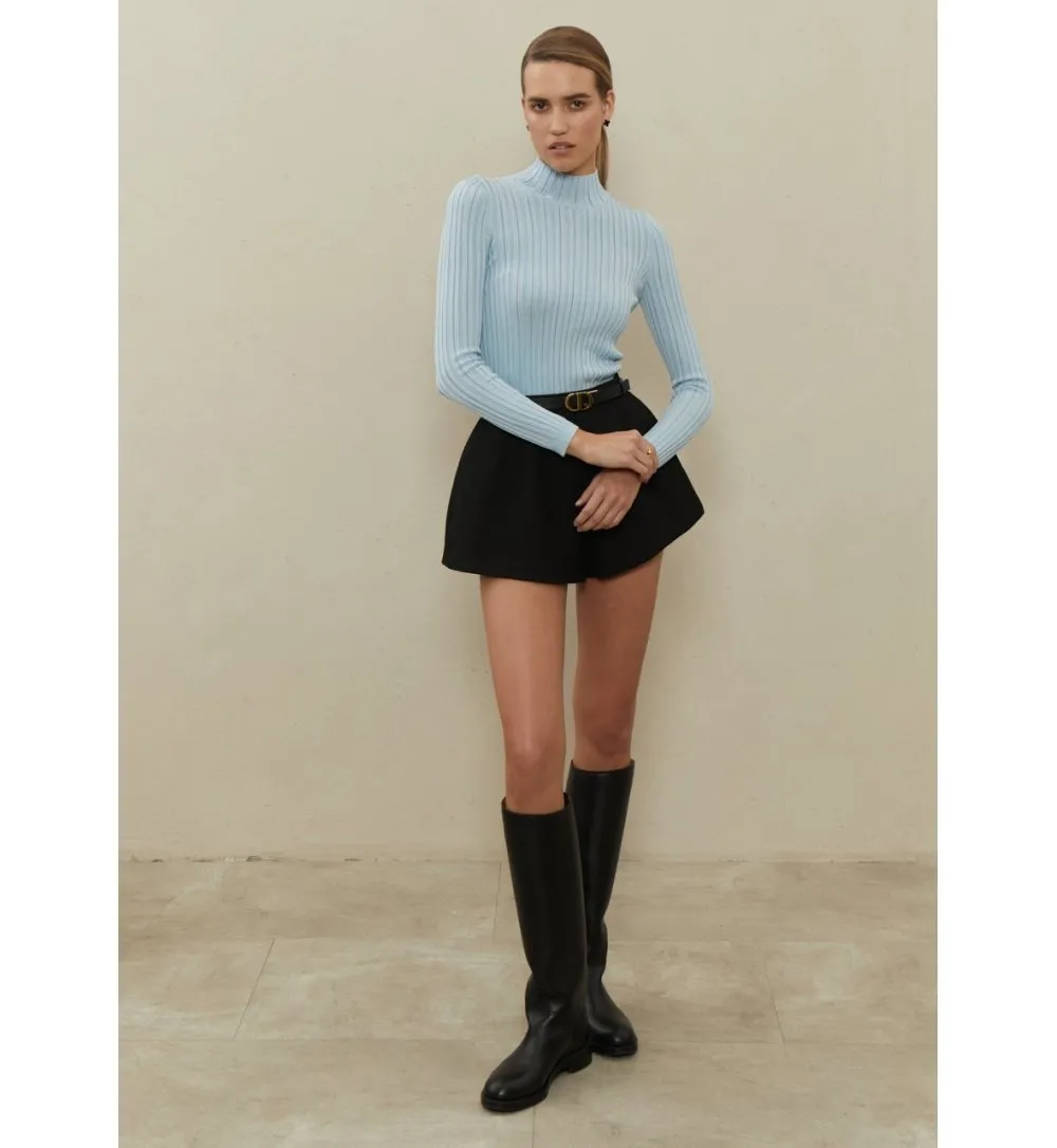 Openwork viscose sweater