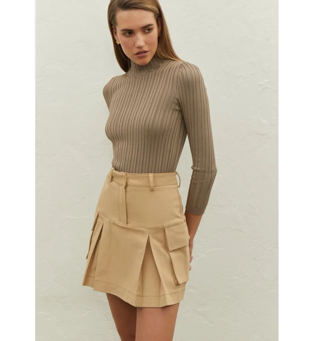 Openwork viscose sweater