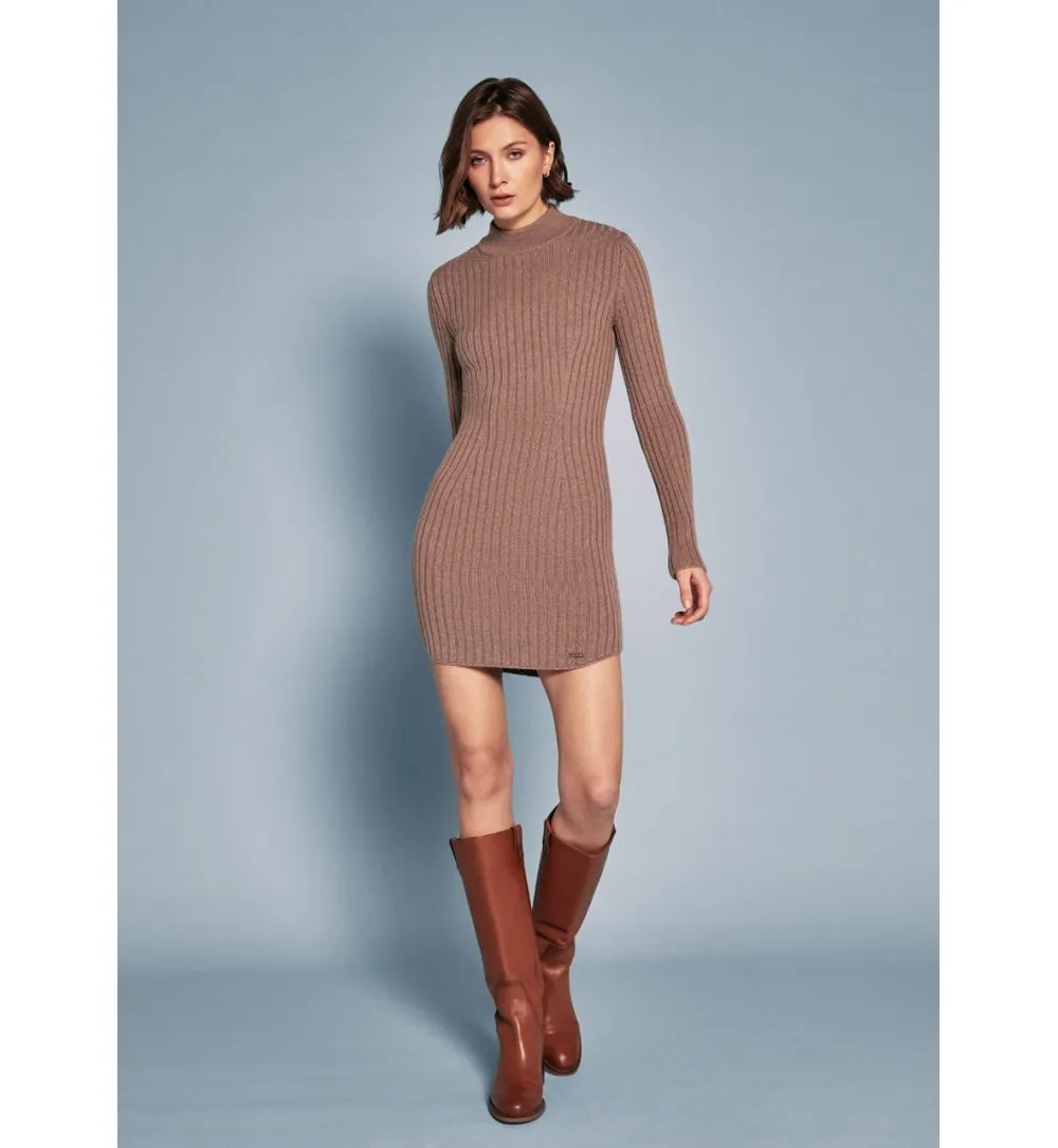Merino wool short dress