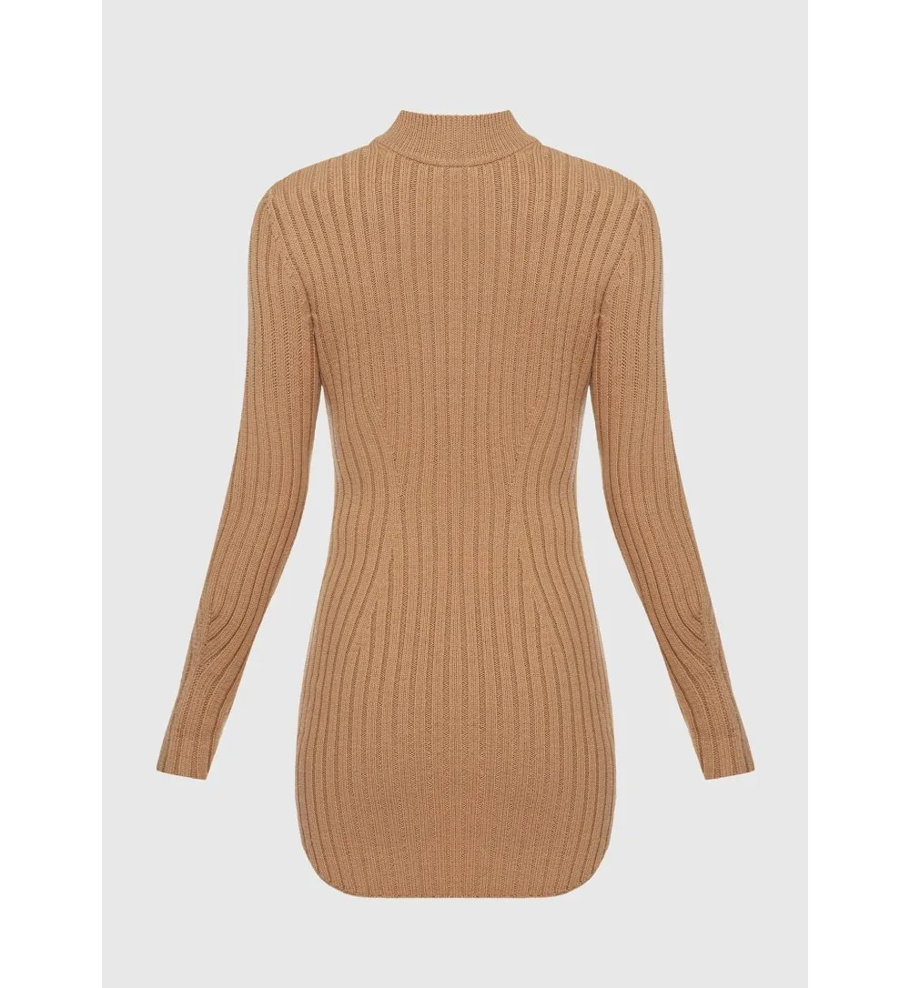 Merino wool short dress