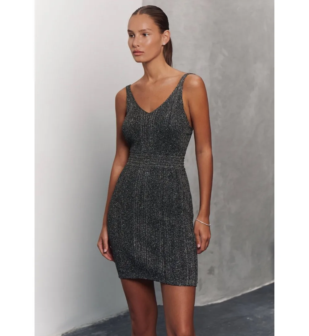 Lurex mini dress