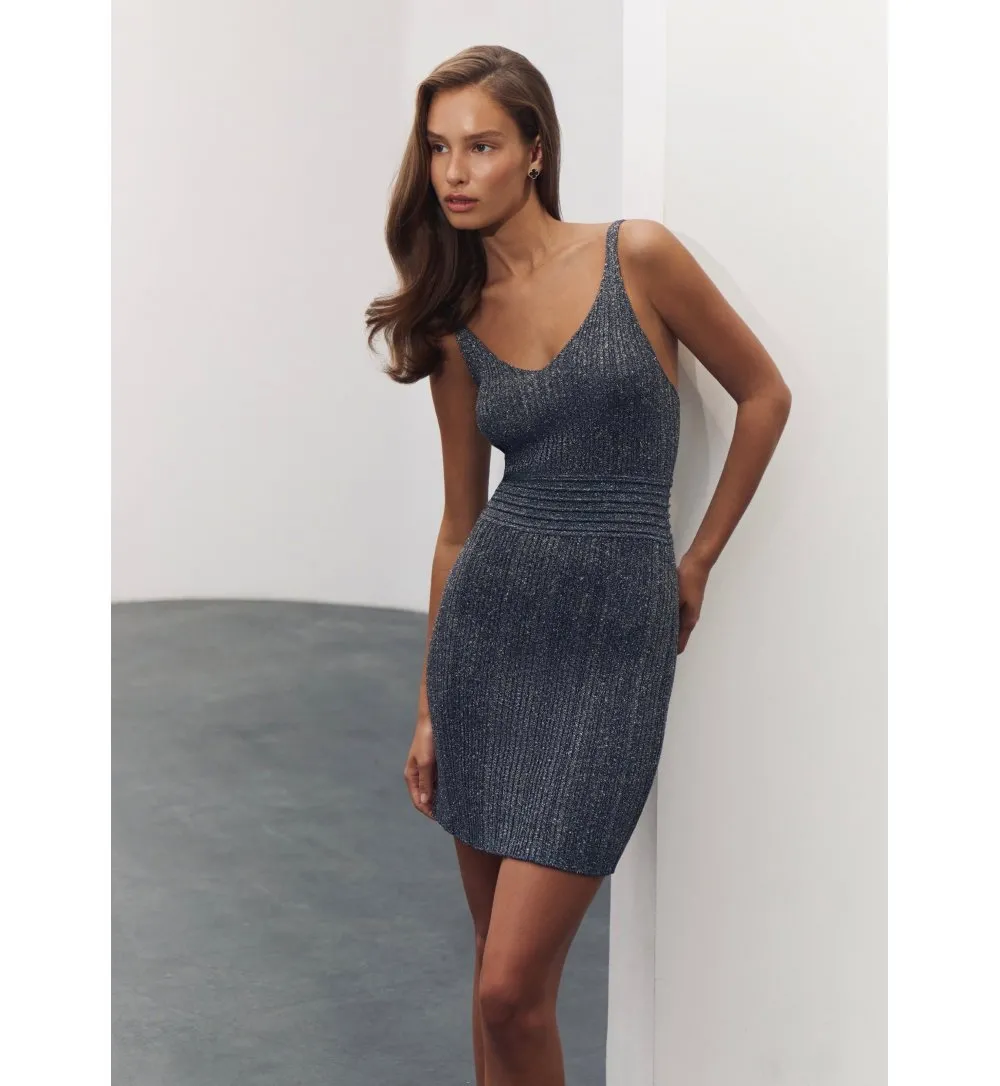 Lurex mini dress