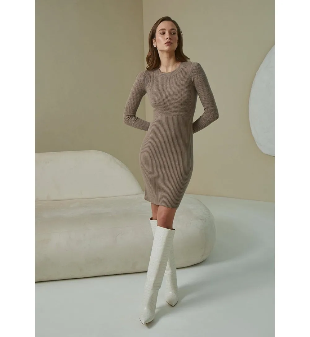 Openwork interlacing dress