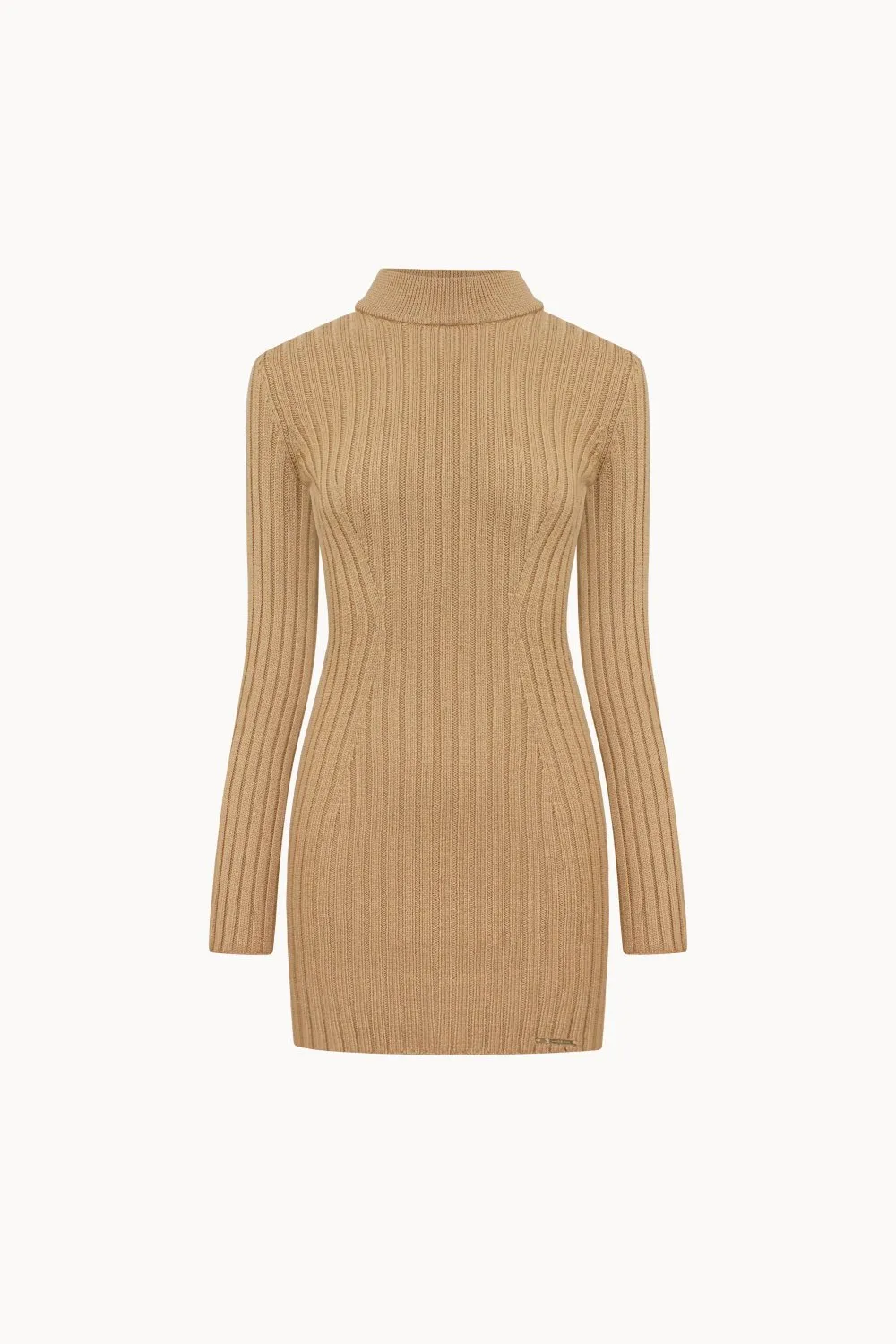 Merino wool short dress
