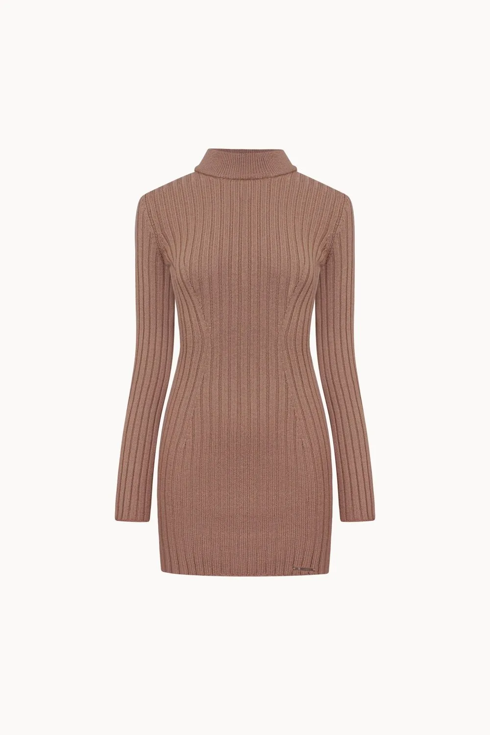 Merino wool short dress