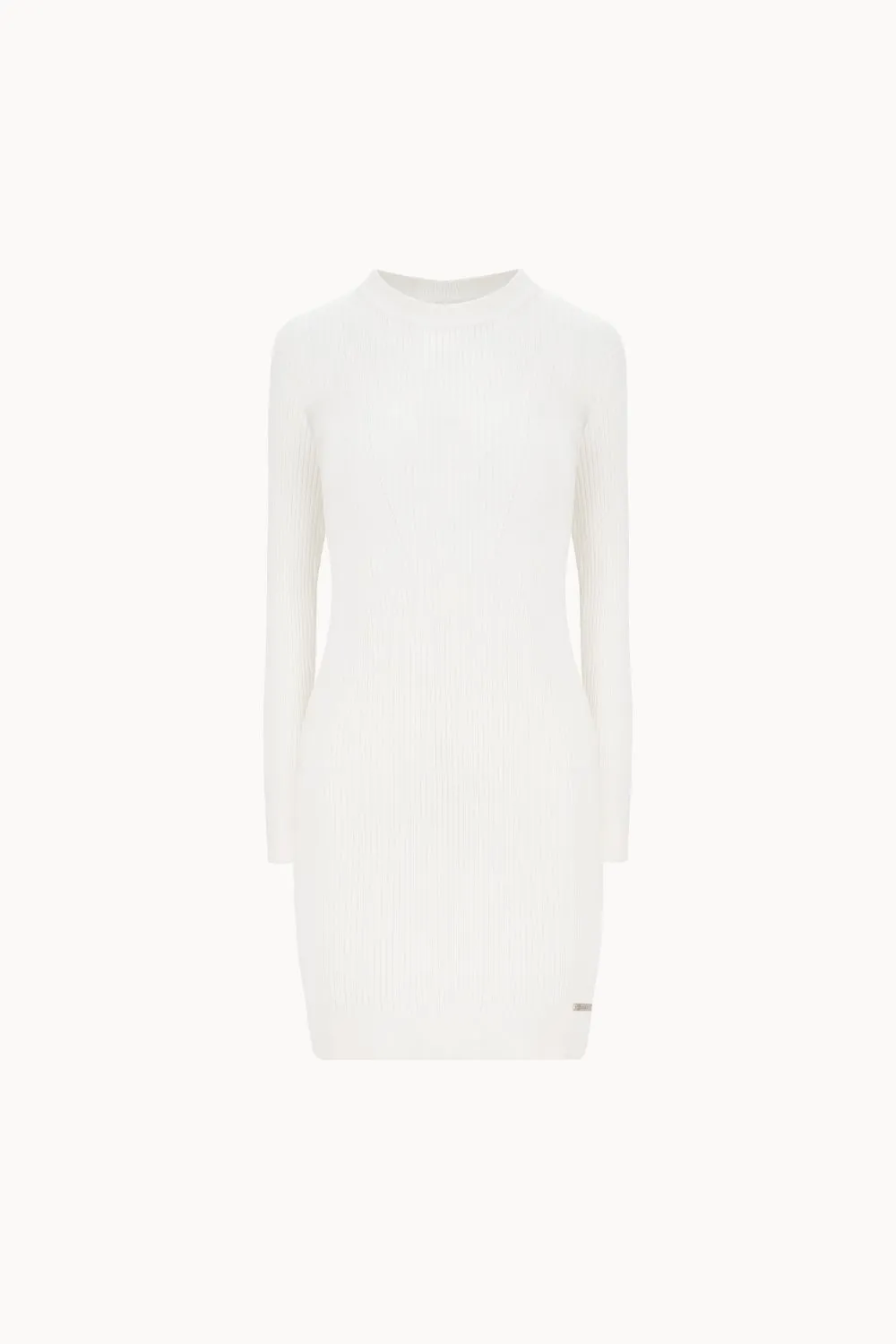 Fitted mini dress with long sleeves