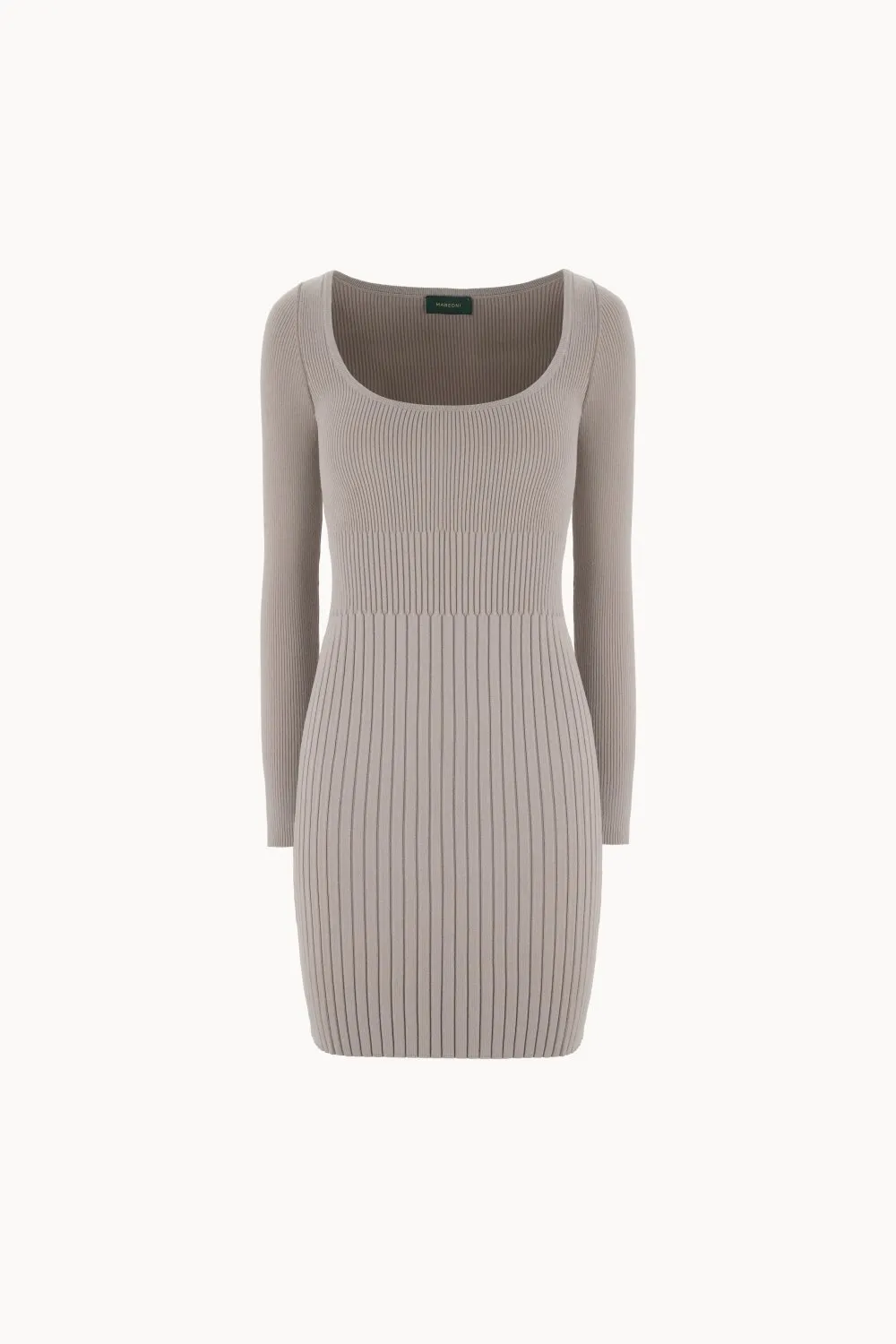 Mini dress with round neckline