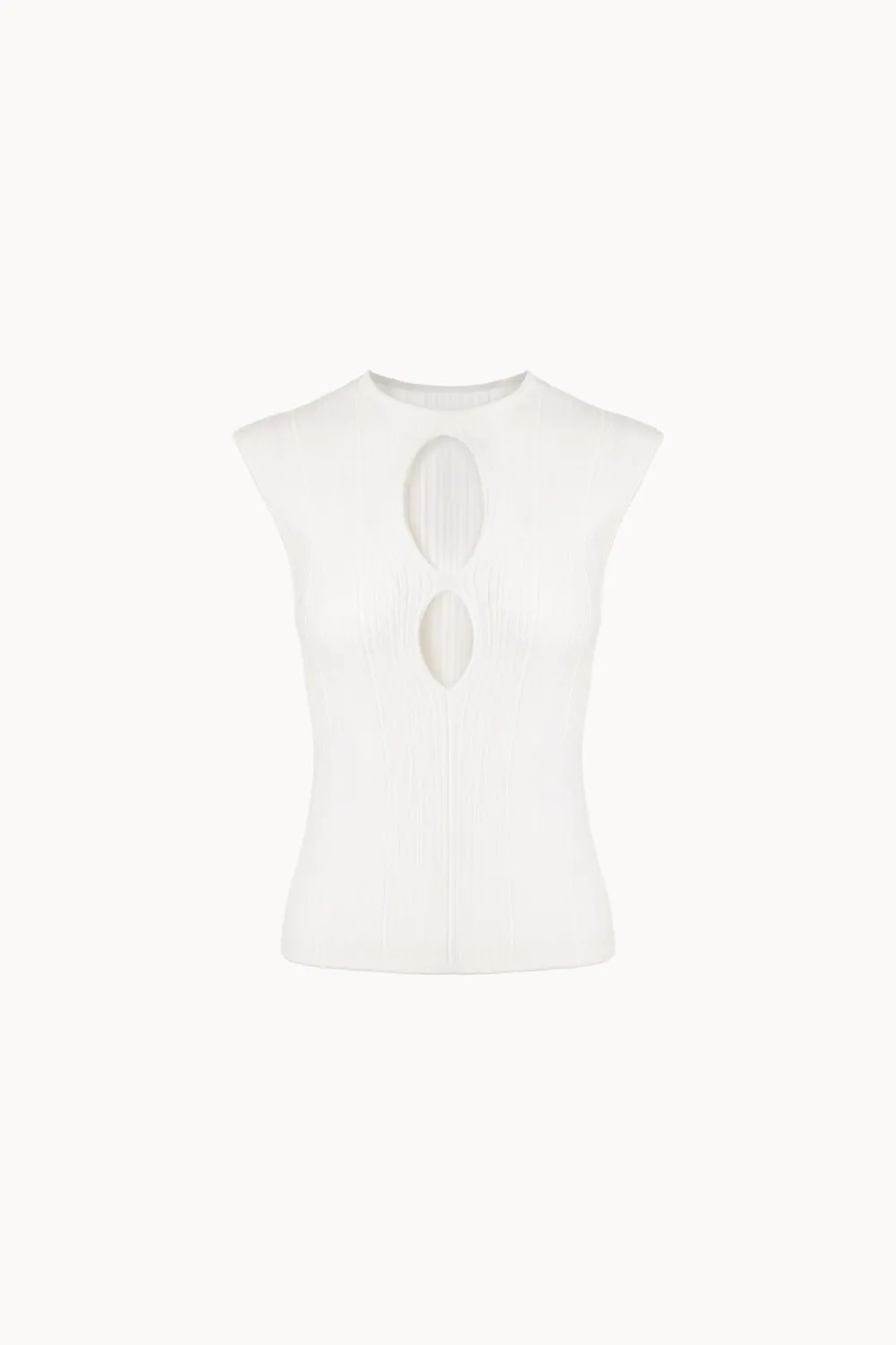 Viscose cutout top