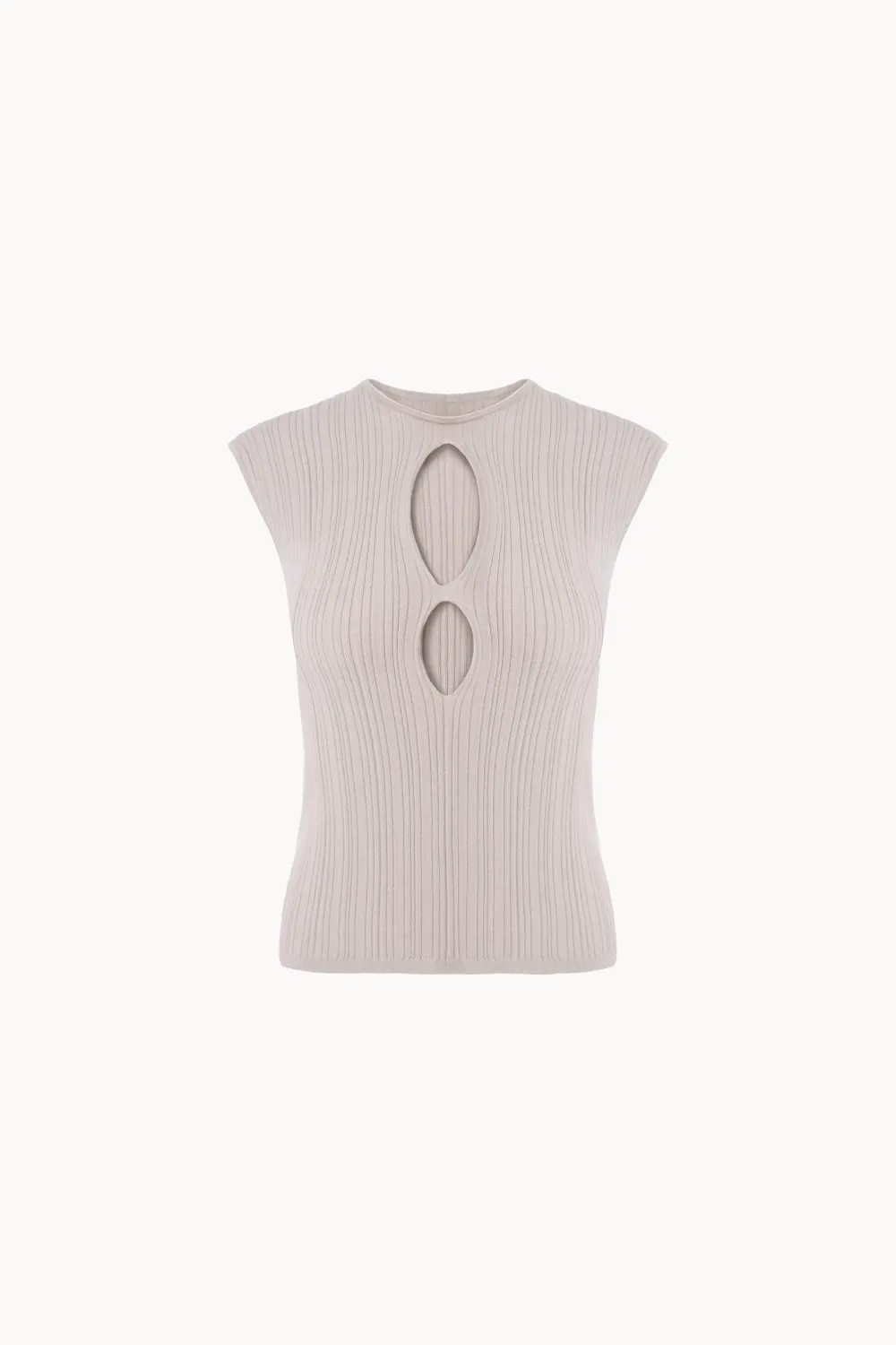Viscose cutout top
