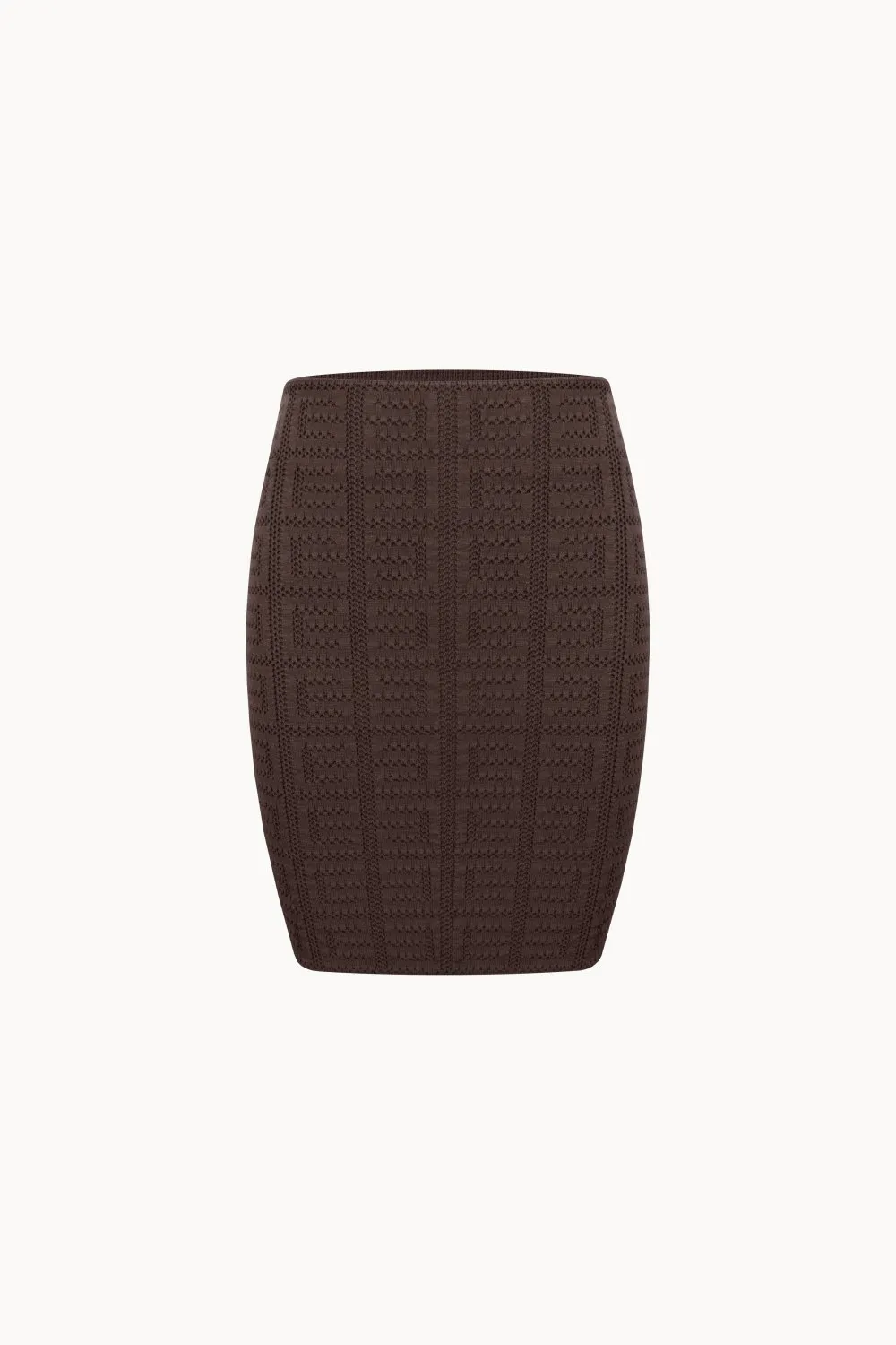 Viscose skirt with monogram